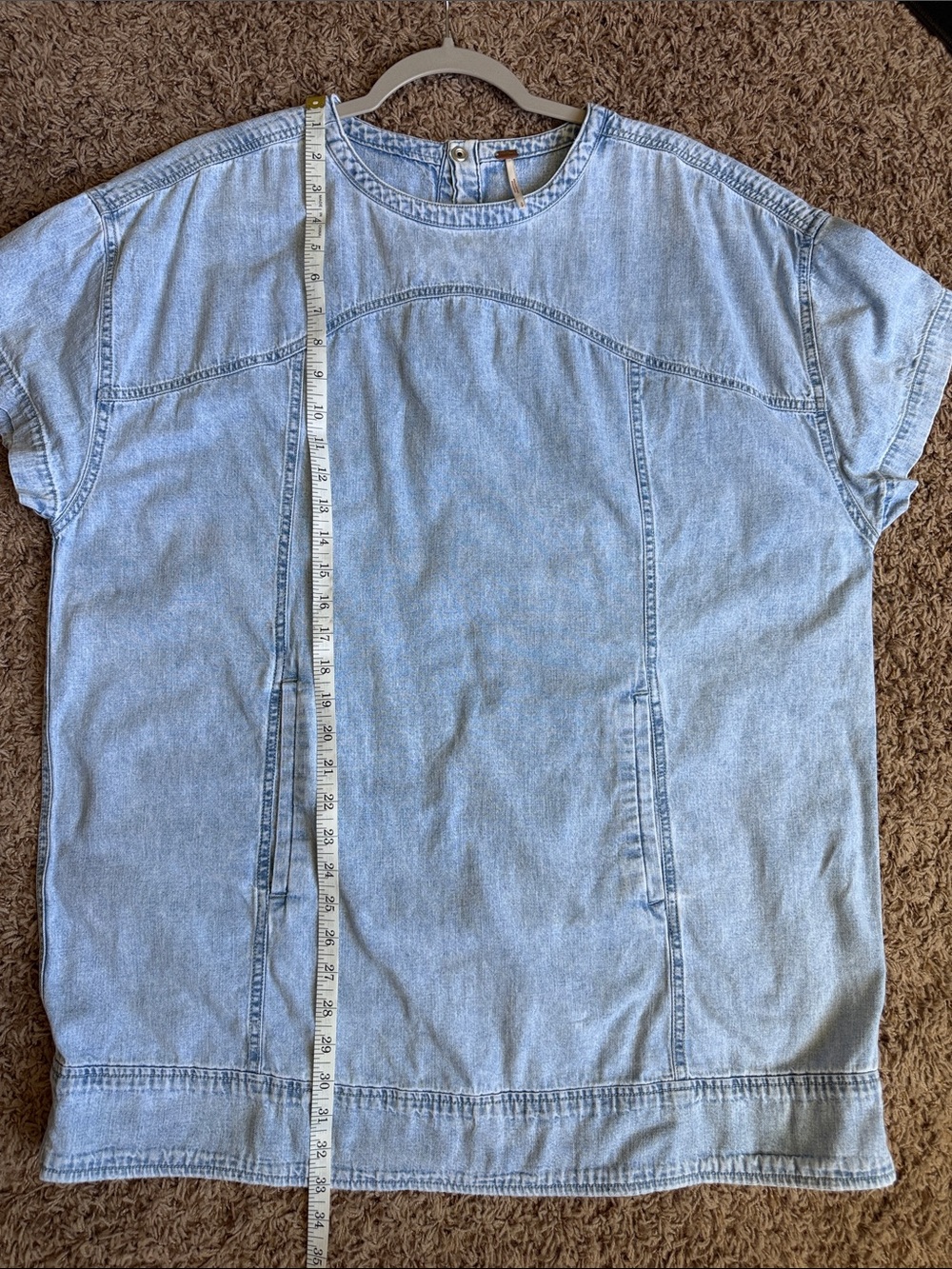 Free People Denim Shift Dress - Picture 8 of 8